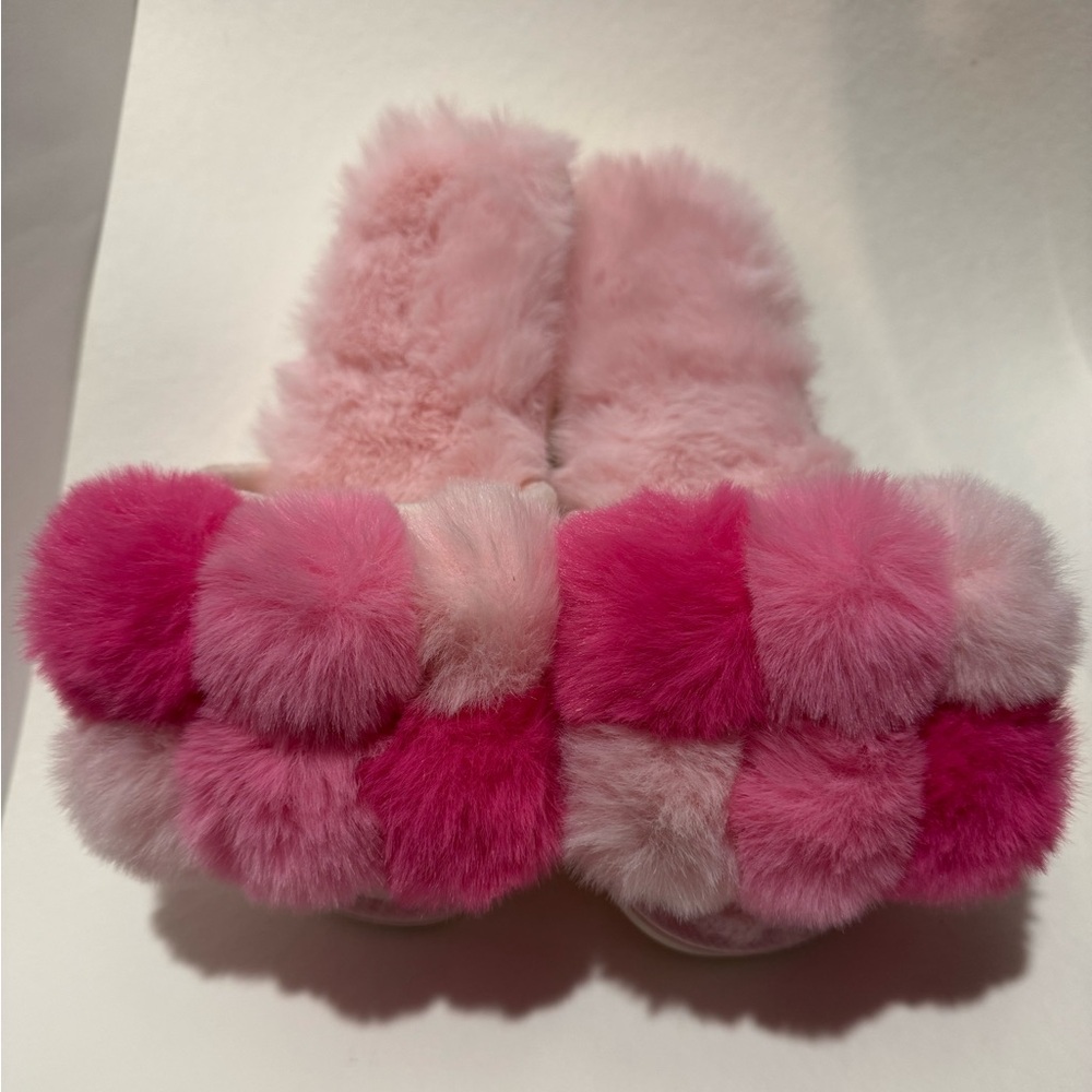 SHIRALEAH- SZ Small/medium 7-8 CARINA Slippers Hot Pink and Light Pinks - Picture 7 of 8